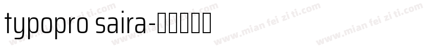 typopro saira字体转换
